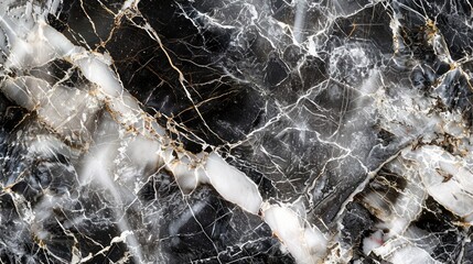 black and white marble close-up