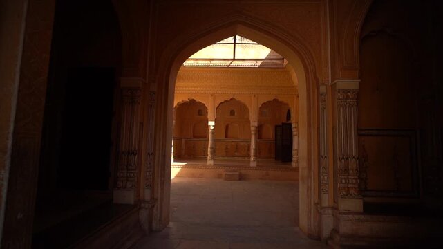 Inside Interior of Famous Nahargarh Fort In Jaipur Rajasthan