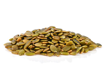 Roasted Pumpkin Seed on white background