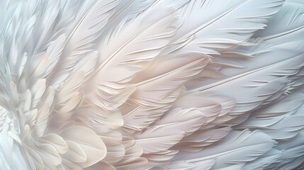 Naklejka premium Detailed 3D texture of swan feathers with rich colors animal themed sleek and detailed