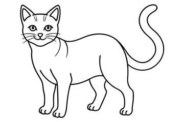 Fototapeta premium Cat line art illustration Design Concepts
