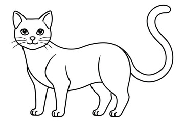 Cat line art illustration Design Concepts
