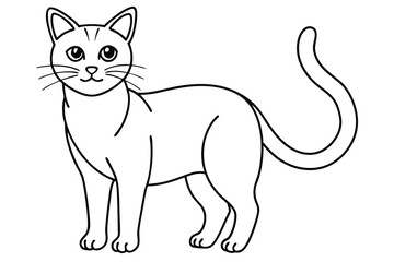 Cat line art illustration Design Concepts