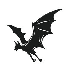 Chilling bat silhouette vector crafted for Halloween design
