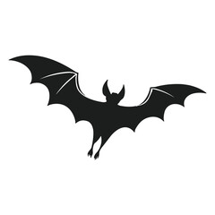 Ghostly bat vector silhouette perfect for Halloween creations