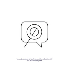 fake news thin outline icon vector design good for web or mobile app