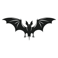 Bat Silhouette Vector - Dark Halloween Illustration for Decor