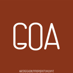 Modern and futuristic alphabet font vector