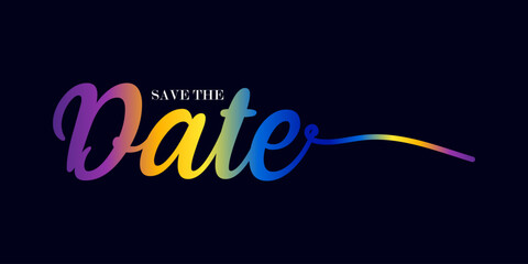 Save the date banner. Can be used for business, marketing 