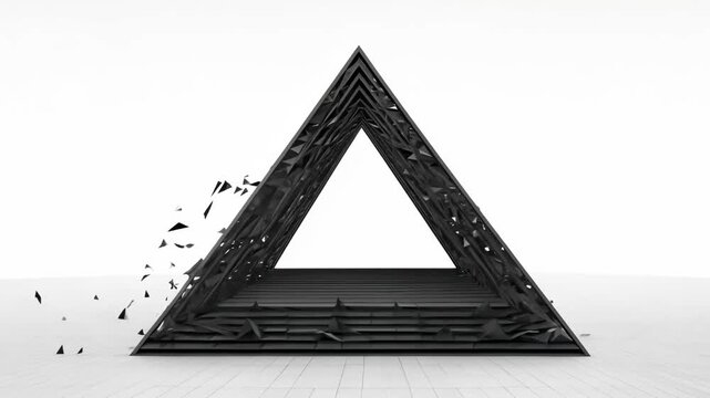 black and white pyramids