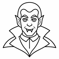Dracula  Silhouette Vector illustration