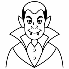 Dracula  Silhouette Vector illustration