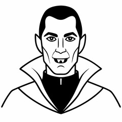 Dracula  Silhouette Vector illustration