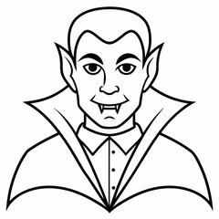 Dracula  Silhouette Vector illustration