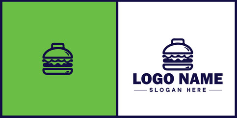 Naklejka premium Deli icon Delicatessen Delicatessen shop Gourmet food store flat logo sign symbol editable vector