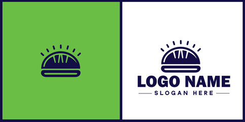 Deli icon Delicatessen Delicatessen shop Gourmet food store flat logo sign symbol editable vector