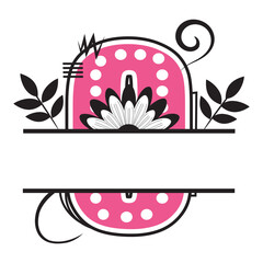 Doodle Bright Alphabet Letters font Split name frame monogram  Dalmatian Dots Doodle Bright Alphabet Letters font svg png, 21 Marquee Font Duo, polka 
