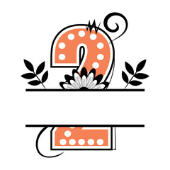 Doodle Bright Alphabet Letters font Split name frame monogram  Dalmatian Dots Doodle Bright Alphabet Letters font svg png, 21 Marquee Font Duo, polka 
