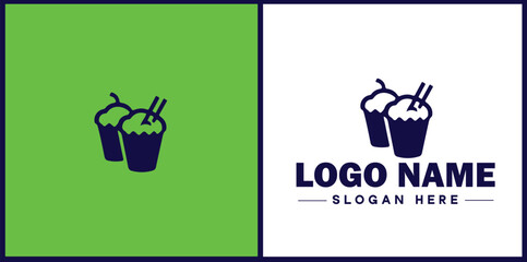 Deli icon Delicatessen Delicatessen shop Gourmet food store flat logo sign symbol editable vector