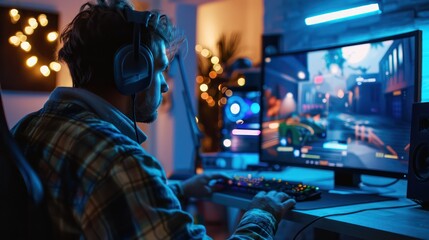 A designer testing a new video game level