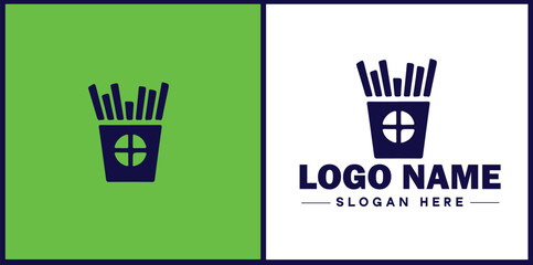 Fototapeta premium Deli icon Delicatessen Delicatessen shop Gourmet food store flat logo sign symbol editable vector