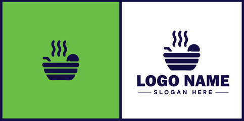 Deli icon Delicatessen Delicatessen shop Gourmet food store flat logo sign symbol editable vector