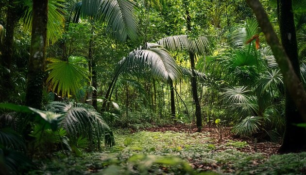Dense Rainforest in French Guyana