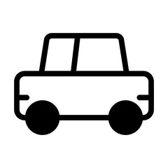 Car Black Icons. Model Objects, Automobile, Transportation.