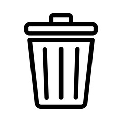 Trash cans icon. Trash can sign. Office trash icon. Trash can with arrow. Vector Illustration.
