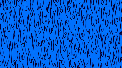 Abstract blue Fire Background. Abstract flame Background. doodle fire background. blue Fire Pattern background. Fire flame pattern.