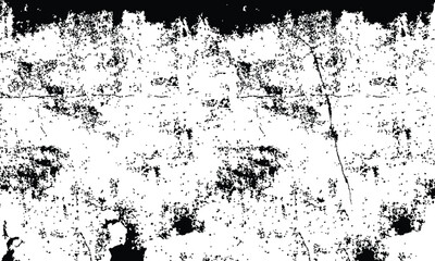 Naklejka premium Grunge distressed overlay texture and background - wide banner format background with copy space for text. Grunge texture of chips, cracks,scratches.Soft white grunge.Distressed black grunge texture.