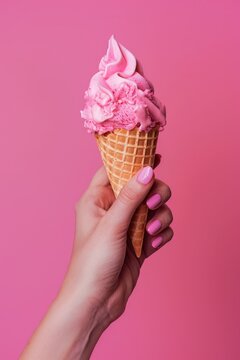 A person enjoying their favorite treat, perfect for summertime or anytime you need a sweet pick-me-up