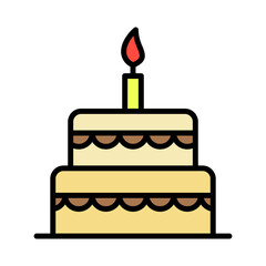 Birthday Cake Filled