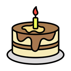 Birthday Cake Filled