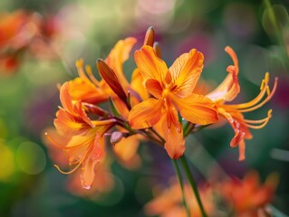 A detailed view of a flower with the surrounding area out of focus, perfect for highlighting a focal point or adding texture to an image