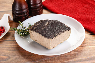 Delicous liver pate snack appetizer