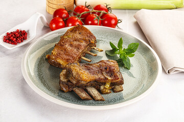 Roasted Lamb ribs with spices