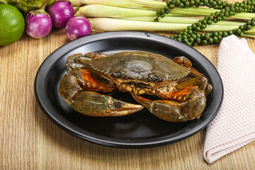 Delicous fresh raw uncooked crab