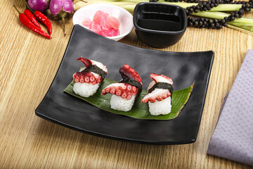 Japanese cuisine - sushi with octopus
