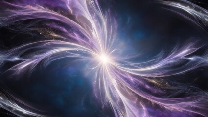 Cosmic Background with Glowing Celestial Lights