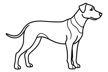 Dog line art illustration Design Concepts