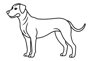 Dog line art illustration Design Concepts