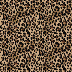 
leopard print seamless design vector pattern trendy modern background