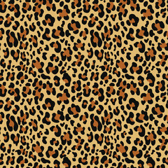 
leopard pattern vector background trendy seamless design with spots