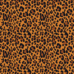 animal leopard print, pattern repeat, wild cat design, leather texture vector