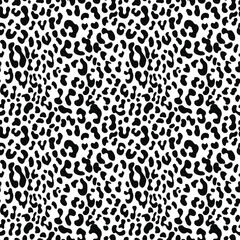 
animal leopard print seamless black and white design