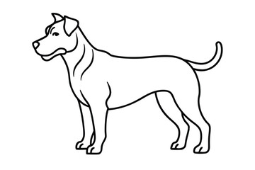 Dog line art illustration Design Concepts