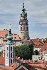 Obraz premium Cesky Krumlov castle, major tourist destination in south Bohemia region of Czech Republic