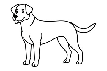 Dog line art illustration Design Concepts