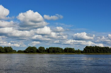 clouds over the river